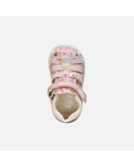 SANDALO PRIMI PASSI BAMBINA B S.MACCHIA G. B - NAP+VIT.SIN LT ROSE/MULTICOLOR ROSE/PINK B254WB 085BC C8W0G