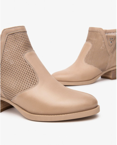 TRONCHETTI NEROGIARDINI DONNA ELBA CHAMPAGNE ELBA CHAMPAGNE TR BRESCIA 894 NATURALE TACCO 5CM E512660D/439