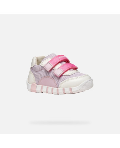 SNEAKERS GEOX PRIMI PASSI BAMBINABABY B IUPIDOO G. A - MESH+GEOBUCK 