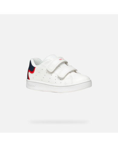 SNEAKERS GEOX PRIMI PASSI BAMBINO B ECLYPER A - VIT.SINT.  WHITE/MULTICOLOR BABY WHITE/MULTICOLOR B365LA 000BC C0653
