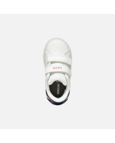 SNEAKERS GEOX PRIMI PASSI BAMBINO B ECLYPER A - VIT.SINT.  WHITE/MULTICOLOR BABY WHITE/MULTICOLOR B365LA 000BC C0653