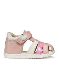 SANDALO GEOX PRIMI PASSI BAMBINA B S.MACCHIA G. B - NAP+VIT.SIN LT ROSE/MULTICOLOR B254WB 085BC C8WE8