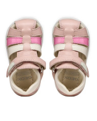 SANDALO GEOX PRIMI PASSI BAMBINA B S.MACCHIA G. B - NAP+VIT.SIN LT ROSE/MULTICOLOR B254WB 085BC C8WE8