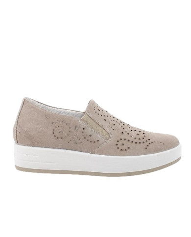 SNEAKERS SLIP-ON IGI&CO DONNA SCAMOSCIATO/TESSUTO VISONE 5657322