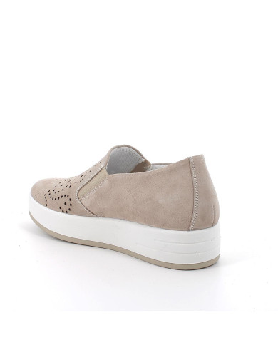 SNEAKERS SLIP-ON IGI&CO DONNA SCAMOSCIATO/TESSUTO VISONE 5657322