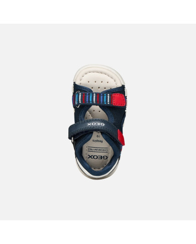 SANDALO GEOX PRIMI PASSI BAMBINO BABY  B SANDAL IUPIDOO B655PA 0BC14 C0735