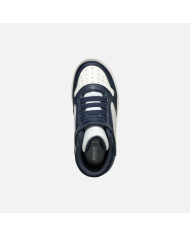 SNEAKERS GEOX BAMBINO J WASHIBA B - GEOBUCK+LYCRA NAVY/WHITE 28-35 J46LQB 05415 C4211/A