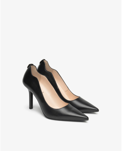 DECOLLETE' NEROGIARDINI DONNA NERO TACCO9,5CM E615402DE/100