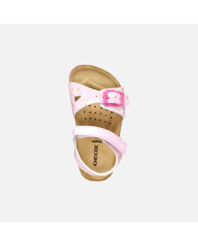 SANDALI GEOX PRIMI PASSI BAMBINA BABY  B S.CHALKI G. A - VER.SIN.ST B922RA 000FC C8206  