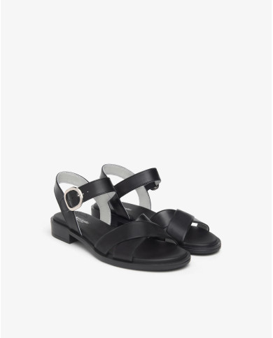 SANDALO NEROGIARDINI DONNA BAROLO NERO TR ACCRA NERO E513400D/100