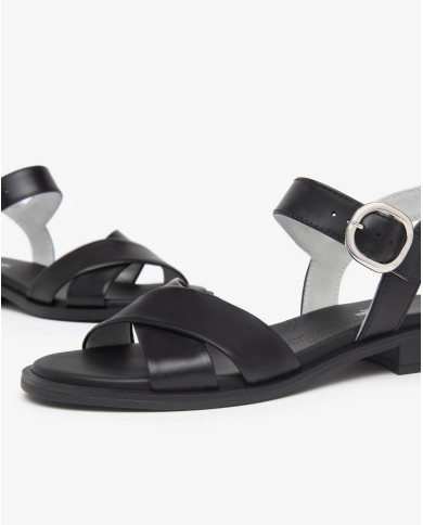 SANDALO NEROGIARDINI DONNA BAROLO NERO TR ACCRA NERO E513400D/100