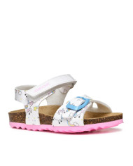 SANDALI GEOX PRIMI PASSI BAMBINA BABY   B S.CHALKI G.A - VER.SI+VER.SI WHITE B922RA 0FCHH C1000