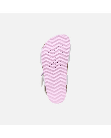 SANDALI GEOX BAMBINA JUNIOR J ADRIEL WHITE/PINK J658MA 05402 C0406