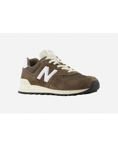 SNEAKERS NEW BALANCE 574 UOMO TIER 2 BROWN VINTAGE SYNTETIC/LEATHER U574RBI