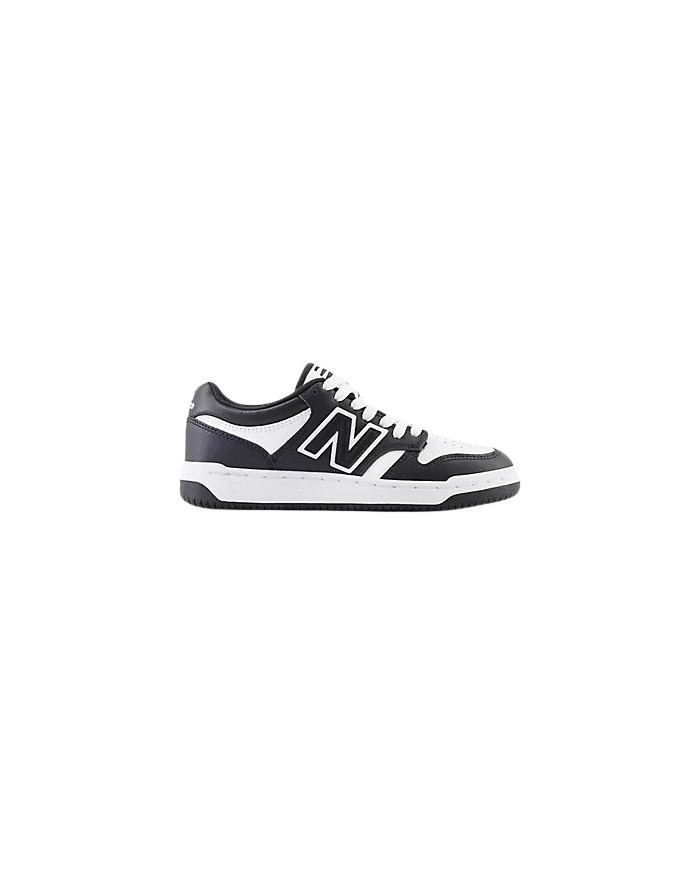 SNEAKERS NEW BALANCE KIDS B480 LACE LIFESTYLE BLACK SYNTETIC LEATHER GSB480BW