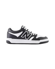 SNEAKERS NEW BALANCE KIDS B480 LACE LIFESTYLE BLACK SYNTETIC LEATHER GSB480BW