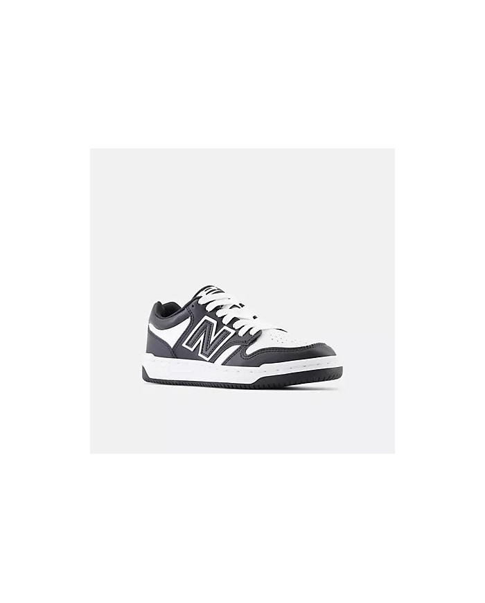 SNEAKERS NEW BALANCE KIDS B480 LACE LIFESTYLE BLACK SYNTETIC LEATHER GSB480BW