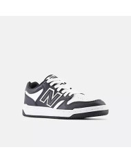 SNEAKERS NEW BALANCE KIDS B480 LACE LIFESTYLE BLACK SYNTETIC LEATHER GSB480BW