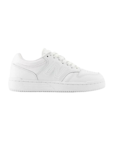 SNEAKERS NEW BALANCE KIDS B480 LACE LIFESTYLE WHITE SYNTETIC LEATHER GSB4803W