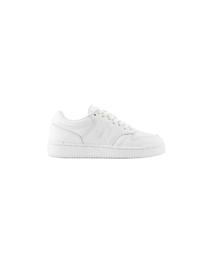 SNEAKERS NEW BALANCE KIDS B480 LACE LIFESTYLE WHITE SYNTETIC LEATHER GSB4803W