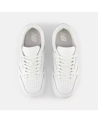 SNEAKERS NEW BALANCE KIDS B480 LACE LIFESTYLE WHITE SYNTETIC LEATHER GSB4803W