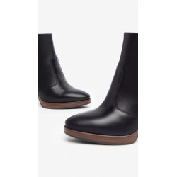 TRONCHETTI NEROGIARDINI DONNA IN PELLE PELLE 9,5CM I308262D/100