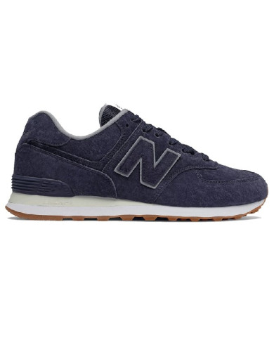 SNEAKERS NEWBALANCE UOMO LIFESTYLE UOMO PIGSKIN BLUE NBML574EPA