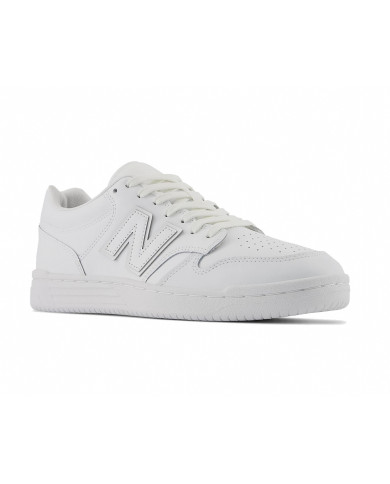 SNEAKERS NEW BALANCE LIFESTYLE UNISEX - LTZ - LEATHER /TEXTILE / OTHER - WHITE BB480L3W