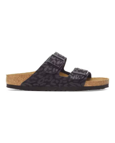 CIABATTE BIRKENSTOCK DONNA ARIZONA BS SYN LEO BLACK 1030563