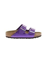 CIABATTE BIRKENSTOCK DONNA ARIZONA SHINY LIZARD ACAI, BIRKO FLOR EMBOSSED