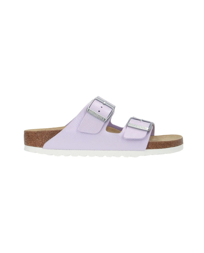 CIABATTE BIRKENSTOCK DONNA ARIZONA SHINY LIZARD PURPLE FOD BIRKO FLOR PIANELLE BIRKOFLOR 1026446