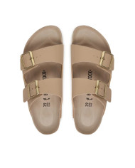 CIABATTE BIRKENSTOCK UNISEX ARIZONA SANDCASTLE/OYSTER BIRKO FLOR 1031438