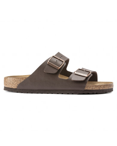 CIABATTE BIRKENSTOCK UNISEX ARIZONA DARK BROWN BIRKO FLOR 0051703