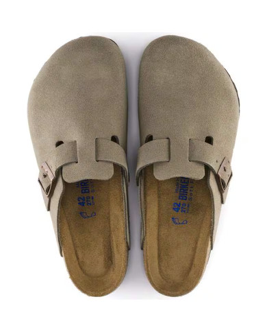 SABOT BIRKENSTOCK UNISEX BOSTON PLANTAREMORBIDO TAUPE 560771 