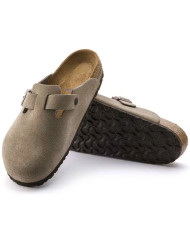 SABOT BIRKENSTOCK UNISEX BOSTON PLANTAREMORBIDO TAUPE 560771 
