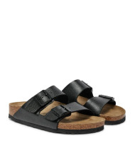 CIABATTE BIRKENSTOCK DONNA ARIZONA SHINY LIZARD BLACK,BIRKO FLOR EMBOSSED CALZ.S 1027835