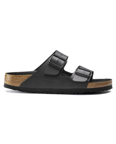 CIABATTE BIRKENSTOCK  UNISEX PIANELLE ARIZONA TRIPLES BLACK BIRKOFLOR 1019069