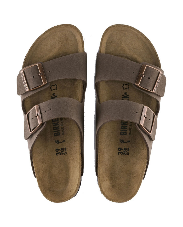 CIABATTE BIRKENSTOCK UNISEX ARIZONA MOCCA BIRKIBUC BIRKOFLOR 151183