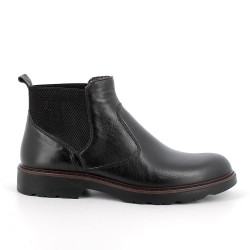 STIVALETTO IGI&CO UOMO IN PELLE NERO CHELSEA 6610100
