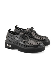 STRINGATA CULT DONNA SLASH 4692 LOW W PERF.LEAT/LEAT BLACK CLW469200