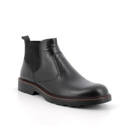STIVALETTO IGI&CO UOMO IN PELLE NERO CHELSEA 6610100