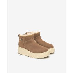 STIVALETTO NEROGIARDINI DONNA VELOUR MOU EVA GORGA PANNA  I514905D/442