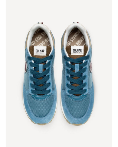 SNEAKERS COLMAR UOMO TRAVIS AUTHENTIC STONE BLUE-MILITARY GREEN-SAGE GREEN 061