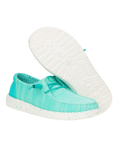 MOCASSINO HEY DUDE DONNA WENDY STRETCH MESH WSLIP-ON HD.41878/4VB