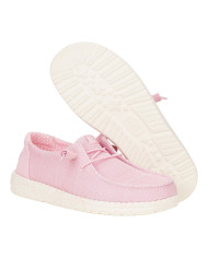 MOCASSINO HEY DUDE DONNA WENDY STRETCH MESH W ROSETTE SLIP-ON HD.41878/6XX