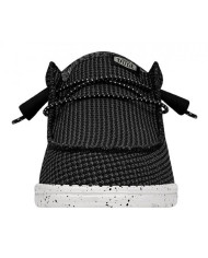 MOCASSINO HEY DUDE UOMO WALLY SPORT MESH M BLACK/WHITE SLIP-ON HD.40403/066