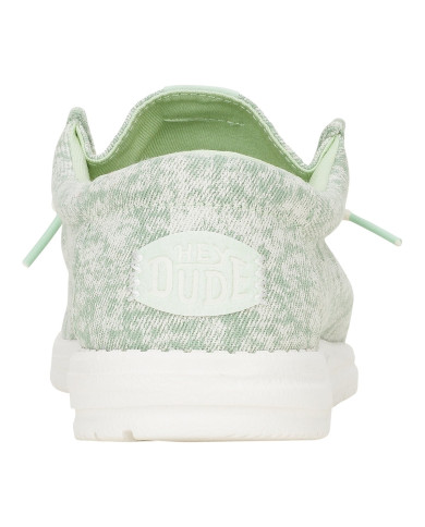 MOCASSINO HEY DUDE UOMO WALLY SURF WASH ICEBERG GREEN SLIP-ON HD.43091/35L