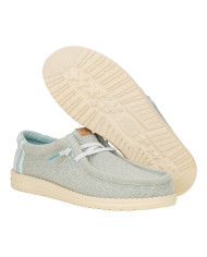 MOCASSINO HEY DUDE UOMO WALLY JUTE CLOUD BLUE/DAWN BLUE SLIP-ON HD.43085/4TS