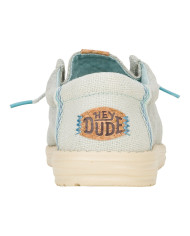 MOCASSINO HEY DUDE UOMO WALLY JUTE CLOUD BLUE/DAWN BLUE SLIP-ON HD.43085/4TS