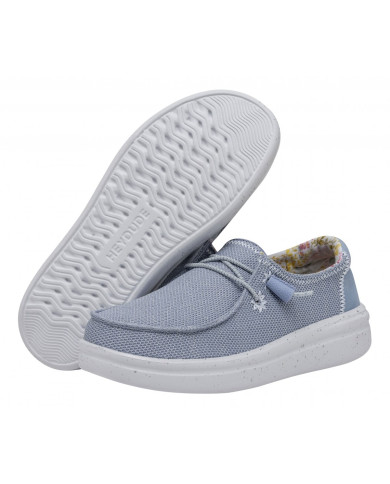 MOCASSINO HEY DUDE DONNA WENDY RISE STRETCH W LILLAC HD.40076/535